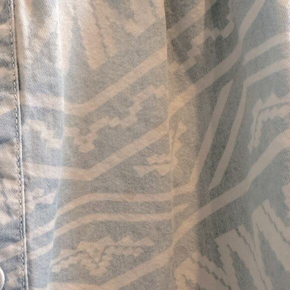 Mossimo Supply Tribal Aztec Denim Chambray Skirt-pockets - Picture 4 of 4